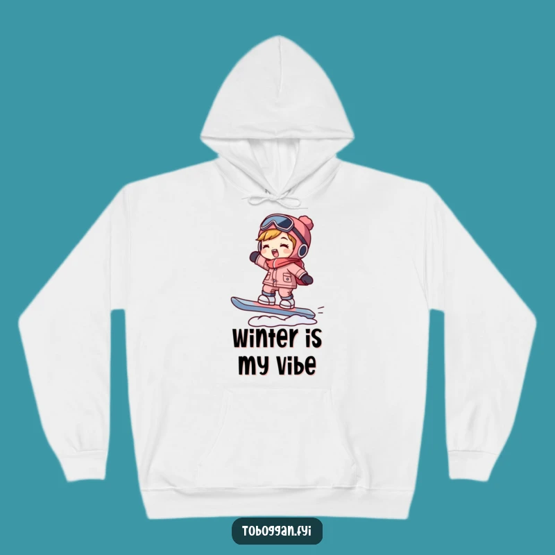 Funny Snowboarder Hoodie: Cozy Character Balancing, Warm & Hilarious Gift!
