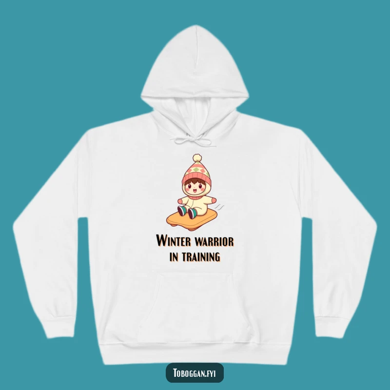 Funny Toboggan Character Hoodie With Silly Hat: Cozy Winter Gift Apparel