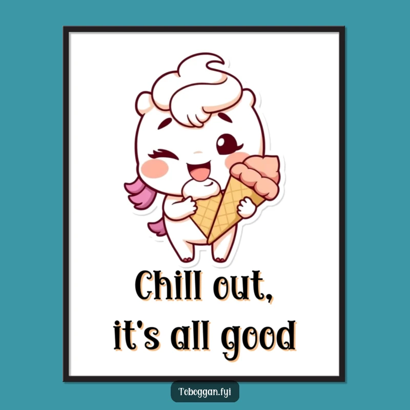 Funny Free Printable Wall Art: Mischievous Snowball Wink, Downloadable Decor Gift