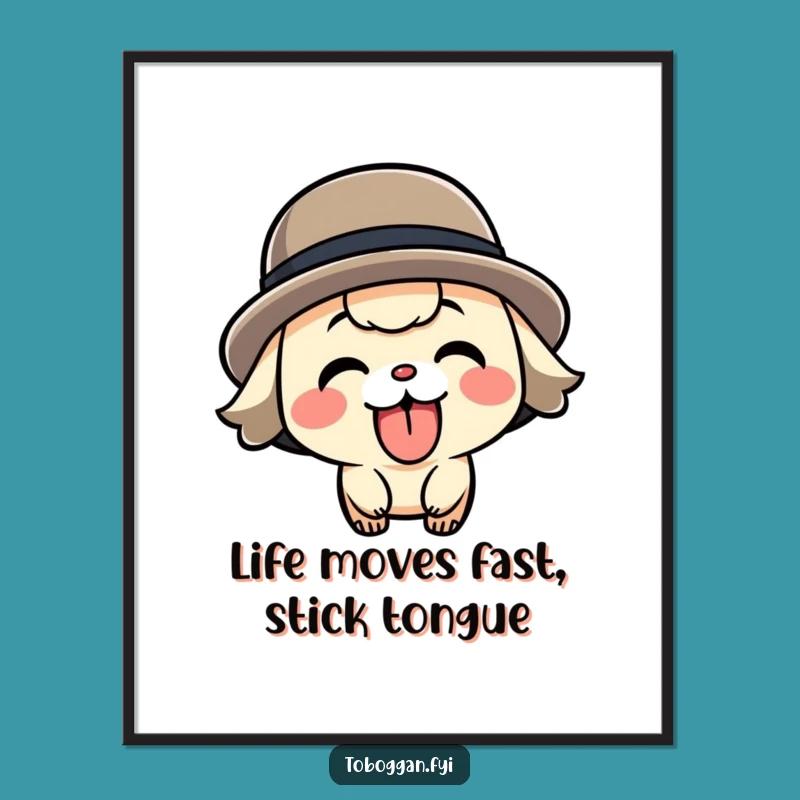 Free Printable Wall Art: Funny Speeding Character for a Quirky Decor Piece!