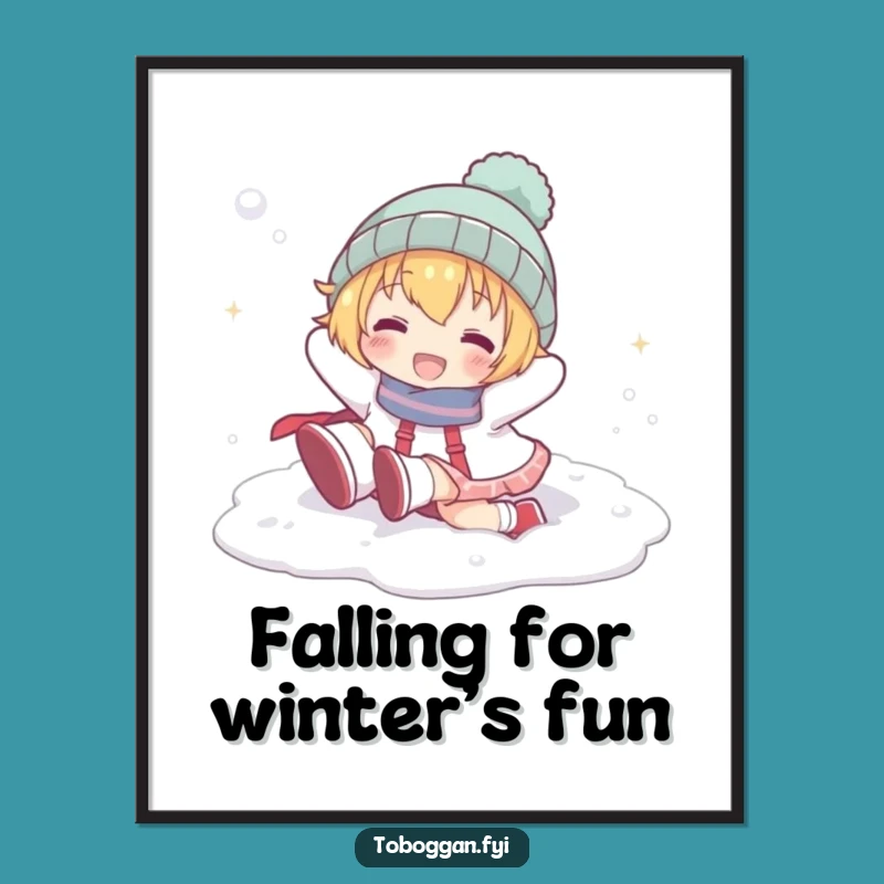 Free Printable Wall Art: Snow Chaos! Funny Character Downloadable Decor for Playful Spaces