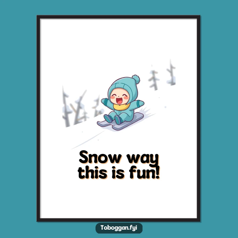 Funny Snow Laughs Art Print: Free Printable Downloadable Wall Art for Cozy Vibes