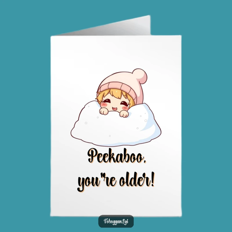 Free Printable Birthday Card: Giggling Snow Character - Surprise & Delight with Humor