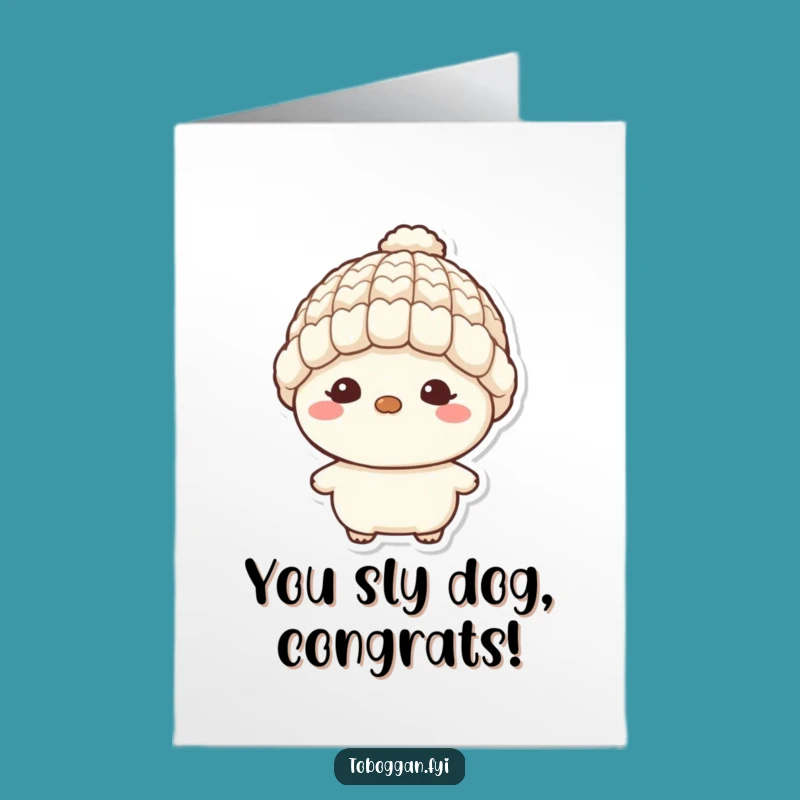 Free Printable Congrats Card: Mischief Maker, Tiny Hat, Funny Downloadable Gift