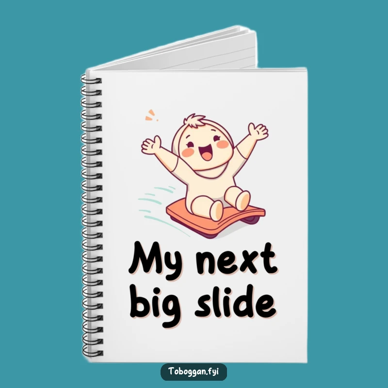 Funny Character Slope Slide Notebook: Jot Down Your Adventures