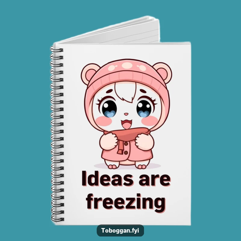 Funny Cold Shocked Character Notebook: Jot Down Your Chilly Thoughts!
