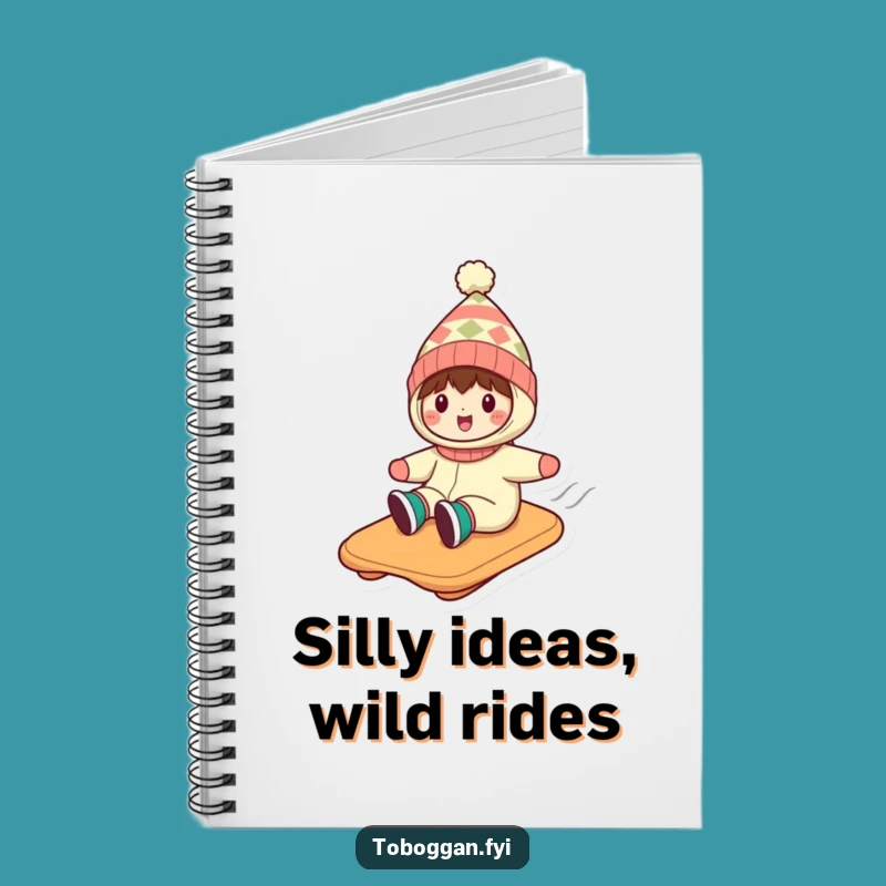 Funny Silly Hat Toboggan Notebook: Jot Down Laughs & Ideas