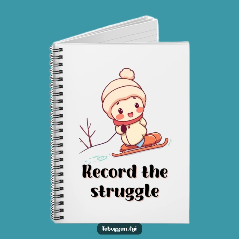 Funny Sled Uphill Effort Notebook: Jot Down Laughs with This Hilarious Character Journal