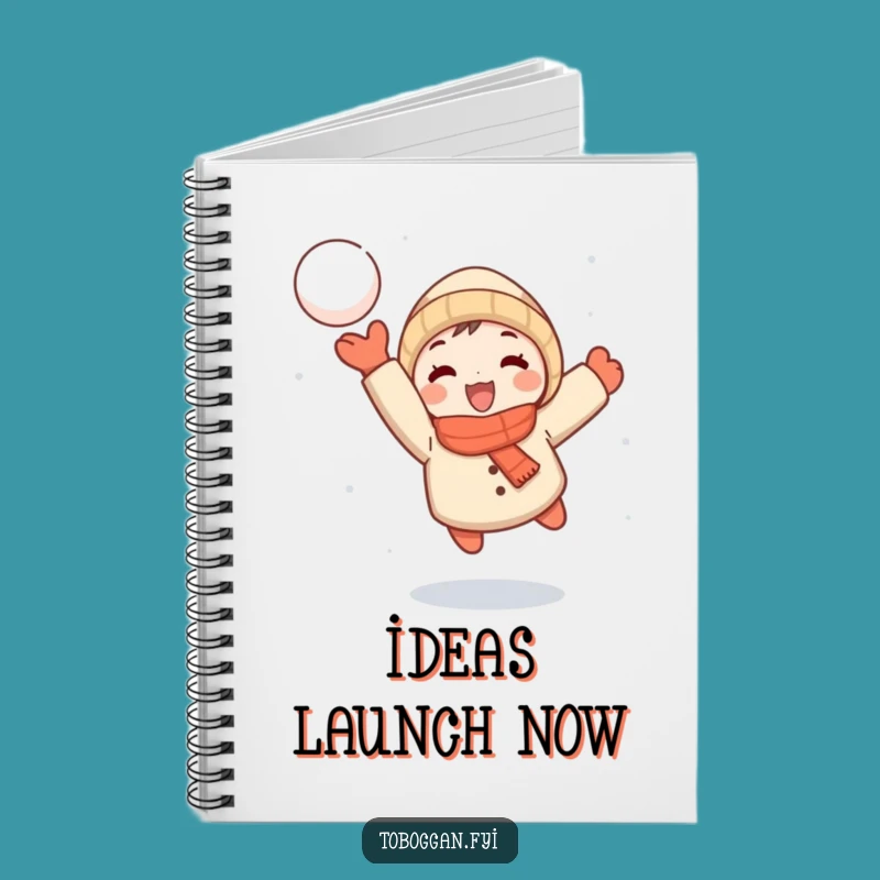 Funny Snowball Thrower Notebook: Capture Your Ideas with Fun!