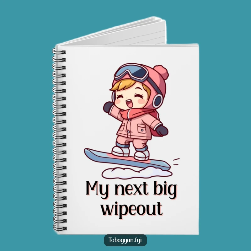 Funny Snowboarder Notebook: Hilarious Character Balancing Journal, Gift Idea!