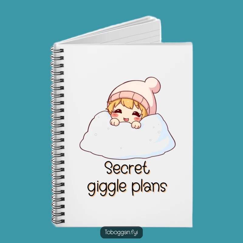 Funny Snowdrift Giggle Notebook: Jot Down Giggles and Winter Thoughts
