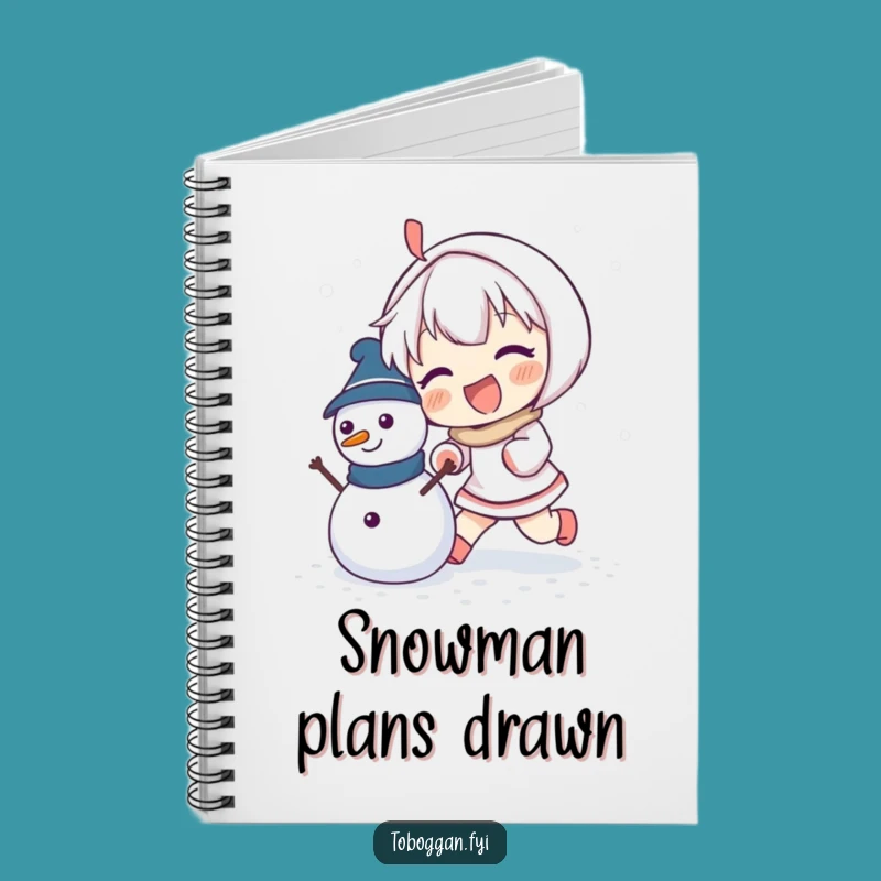 Funny Snowman Builder Notebook: Enthusiastic Character's Idea Gift