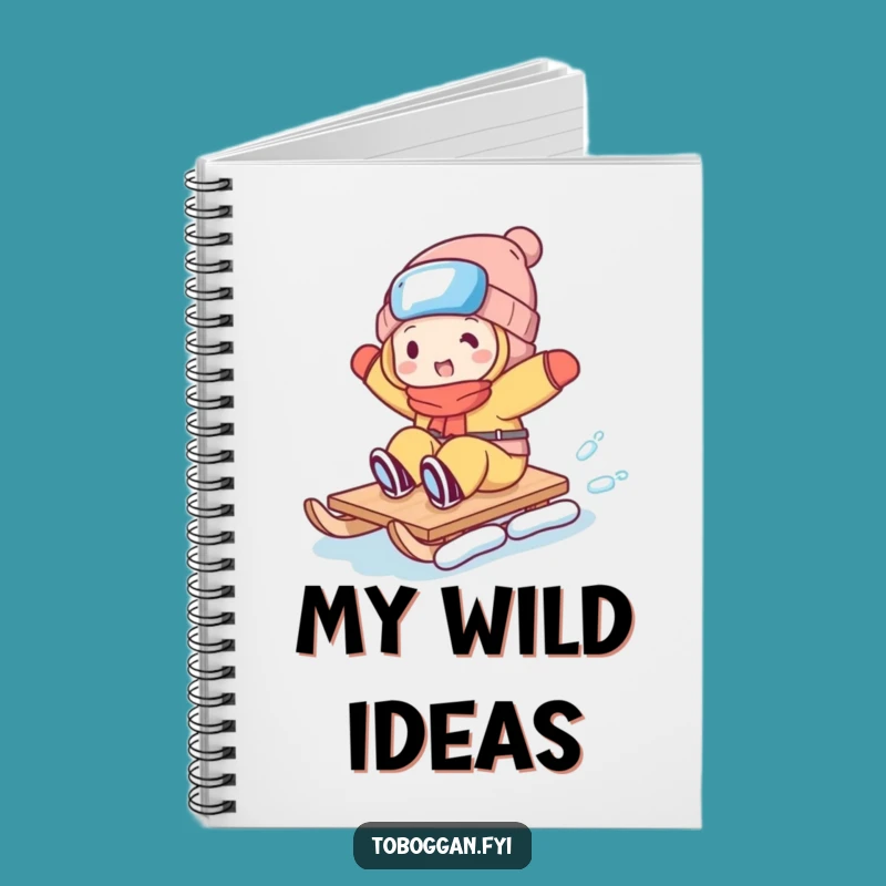 Funny Toboggan Trickster Notebook - Jot Down Laughs & Ideas!