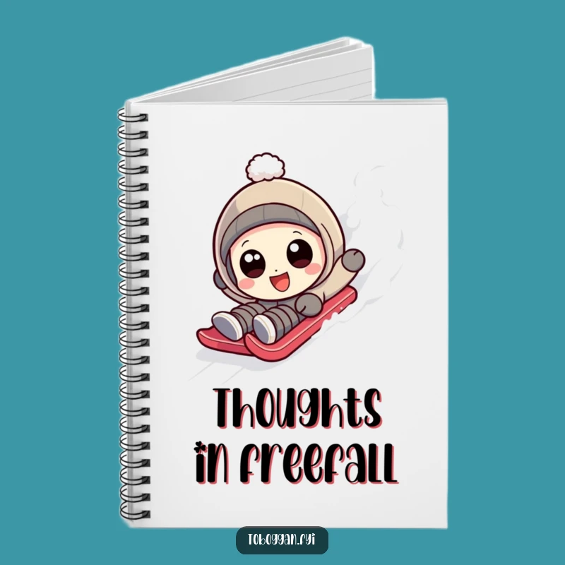Funny Tumbing Sledder Notebook - Journal Your Hilarious Moments