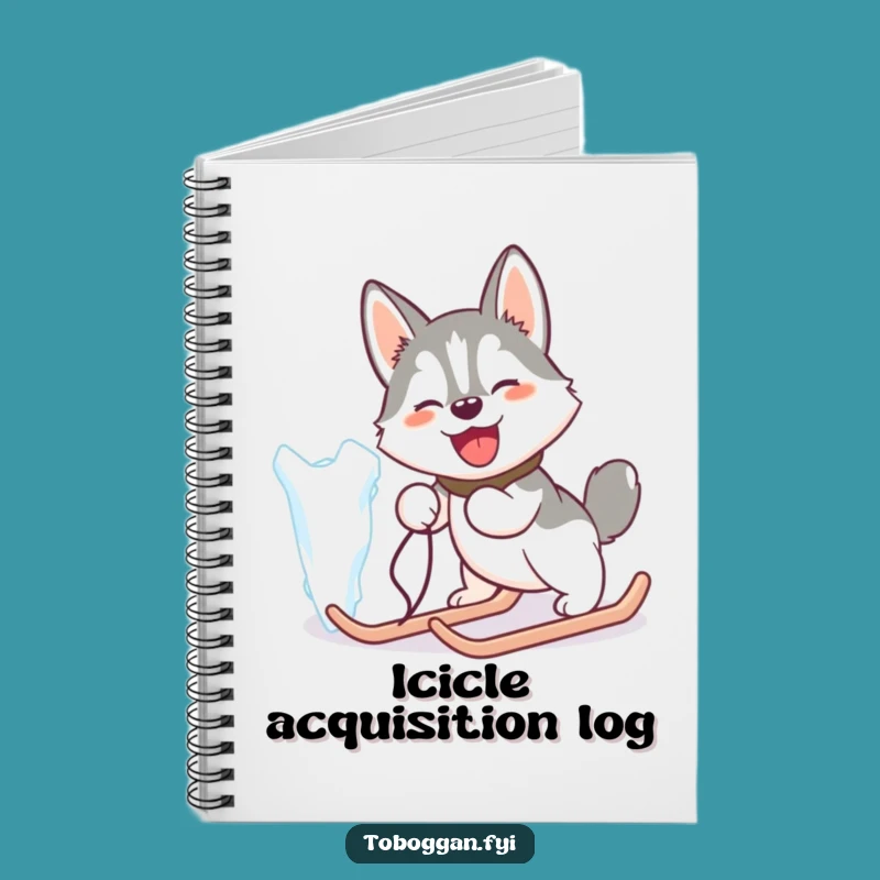 Funny Husky Ice Pull Notebook: Hilarious Journal for Dog Adventures
