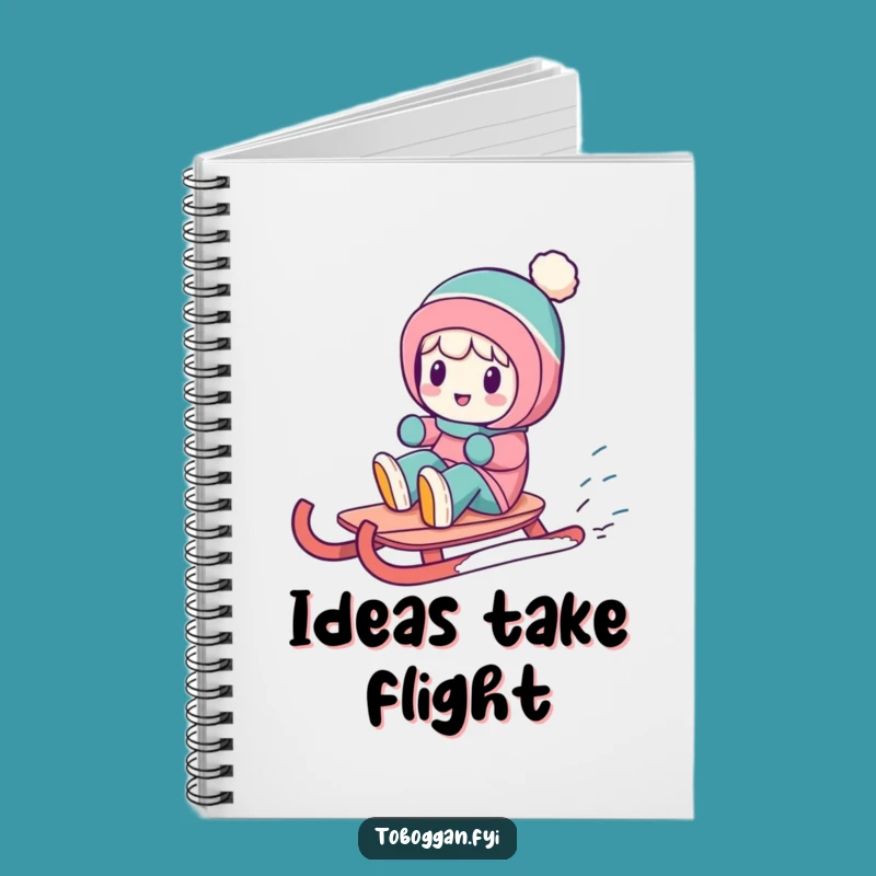 Funny Sledding Character Notebook: Jot Down Laughs and Snowy Ideas