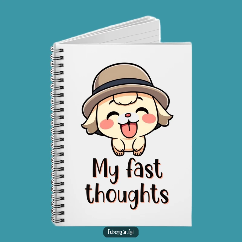 Funny Speeding Character Notebook - Jot Down Ideas at Full Speed