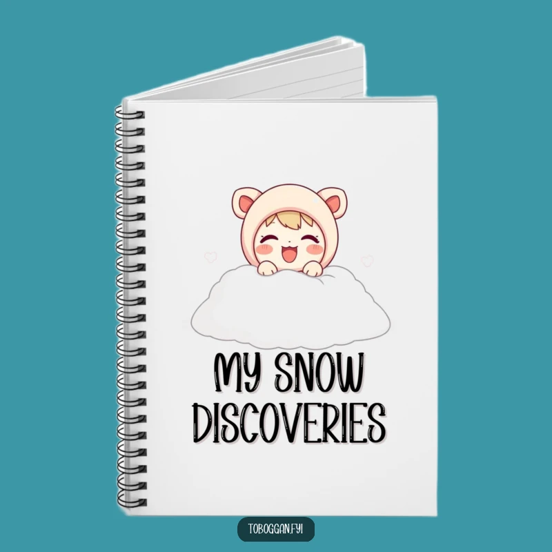 Funny Snow Joy Character Notebook - Jot Down Ideas with Winter Cheer