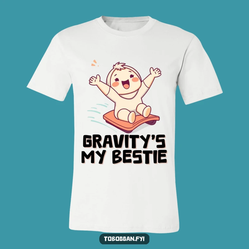 Funny Character Slope Slide T-Shirt: Awesome Tee for Joyful Souls