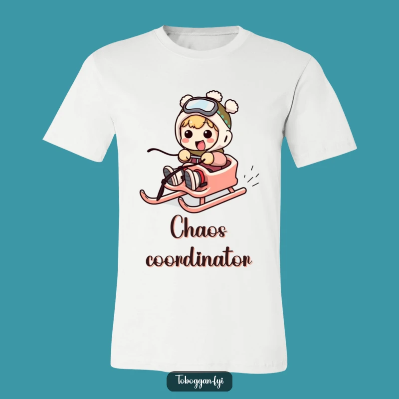 Funny Out-of-Control Sledder T-Shirt: Wear Your Winter Mishaps with Pride