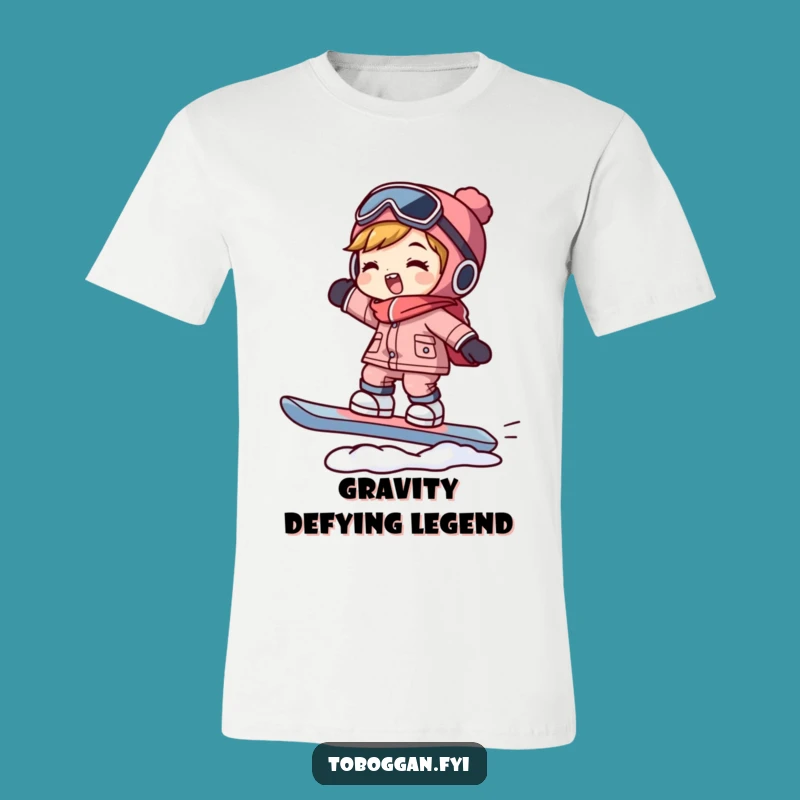 Funny Snowboarder T-Shirt: Hilarious Character Balancing, Ultimate Cool Gift!