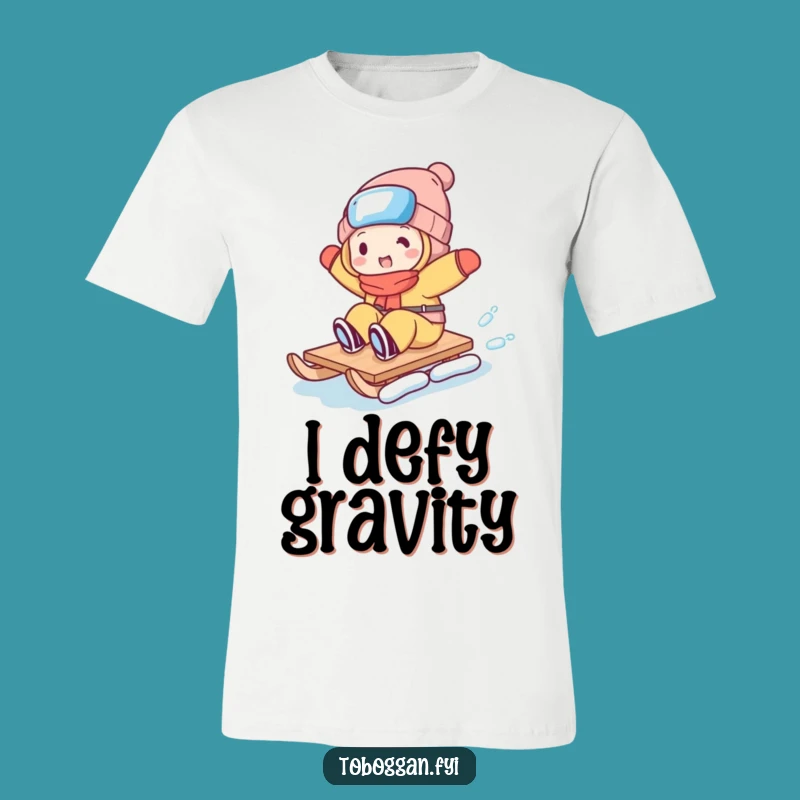 Funny Toboggan Trickster T-Shirt - Hilarious Character Tee for Winter Fun!
