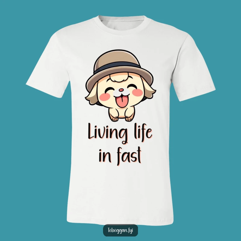 Funny Speeding Character T-Shirt - Show Off Your Playful Attitude
