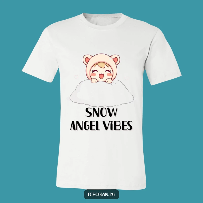 Funny Snow Joy Character T-Shirt - Cheerful Winter Emergence Tee Gift