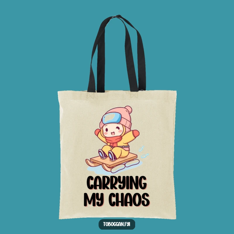 Funny Toboggan Trickster Tote Bag - Carry Your Laughs in Style!