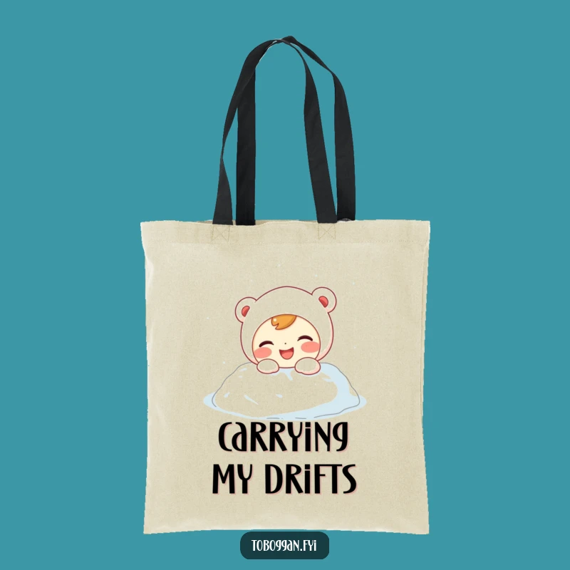 Funny Snowdrift Tote Bag: Carry Your Chuckles - Your Perfect Funny Gift!