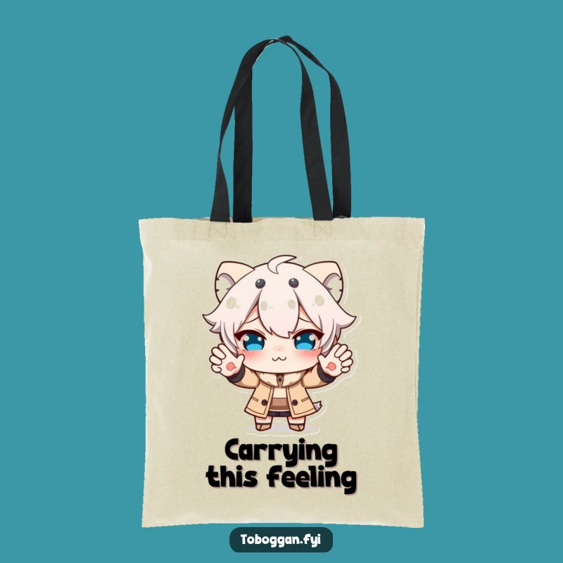 Funny Stopper Tote Bag: Comical Face Design, Handy Gift!