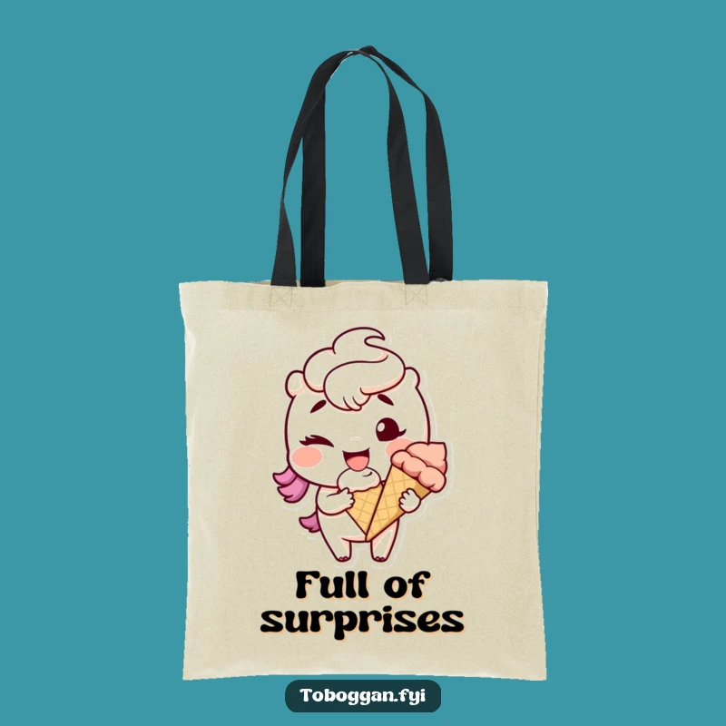 Funny Winking Snowball Tote Bag: Carry Your Winter Fun, Ideal Funny Gift