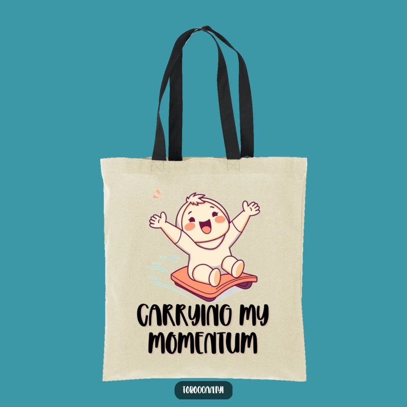 Funny Character Slope Slide Tote Bag: Carry Your Joy Everywhere