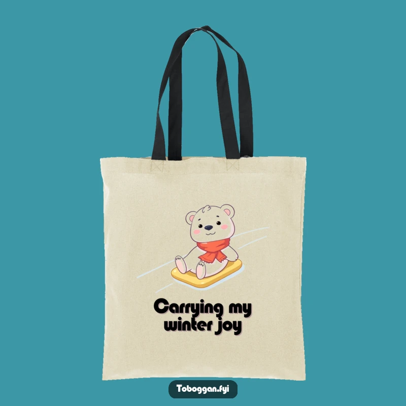 Funny Polar Bear Tote Bag: Carry Your Winter Joy!