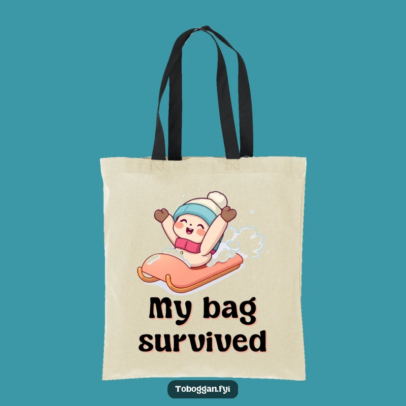 Funny Snow Fall Tote Bag: Carry Your Laughs & Essentials