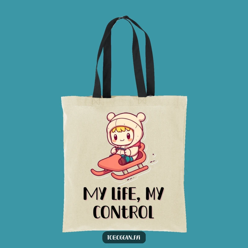Funny Toboggan Navigator Tote Bag: Comical Character's Accessory