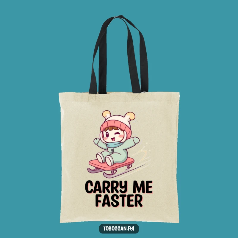 Funny Wild Toboggan Tote Bag: Carry Your Funky Vibes