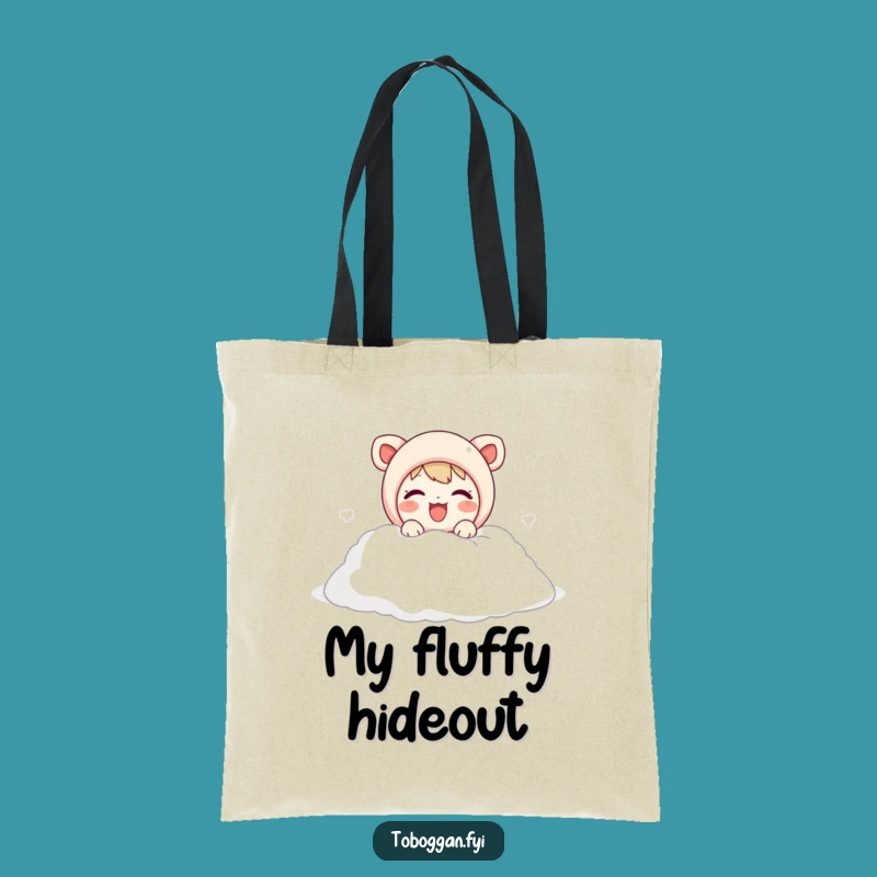 Funny Snow Joy Character Tote Bag - Carry Your Winter Smiles